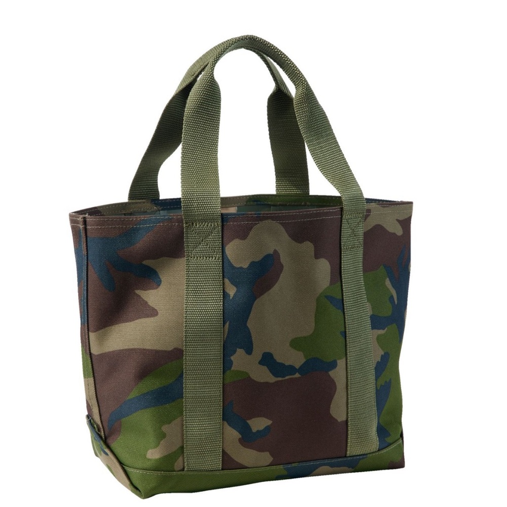 LL bean camo Hunter's Tote Bag, Open-Top size medium